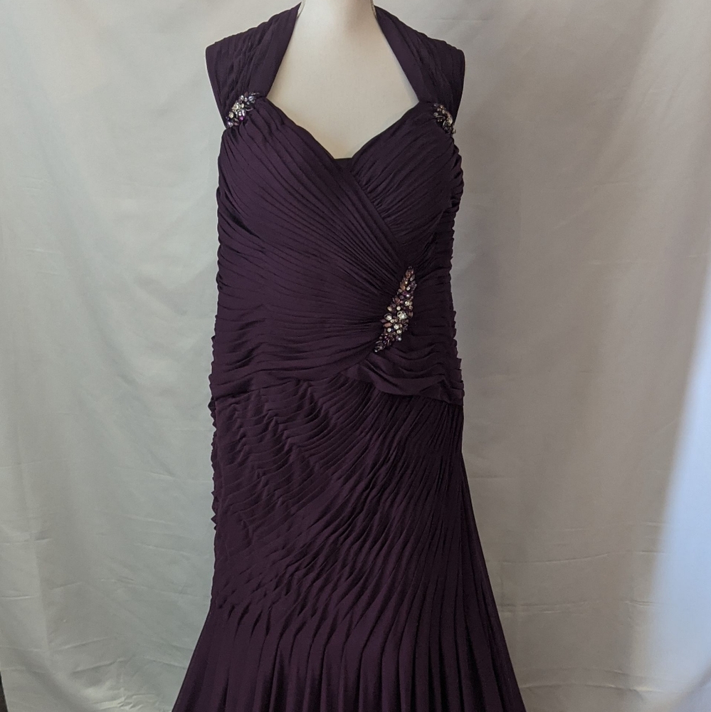 *VM Collection Purple Evening Dress